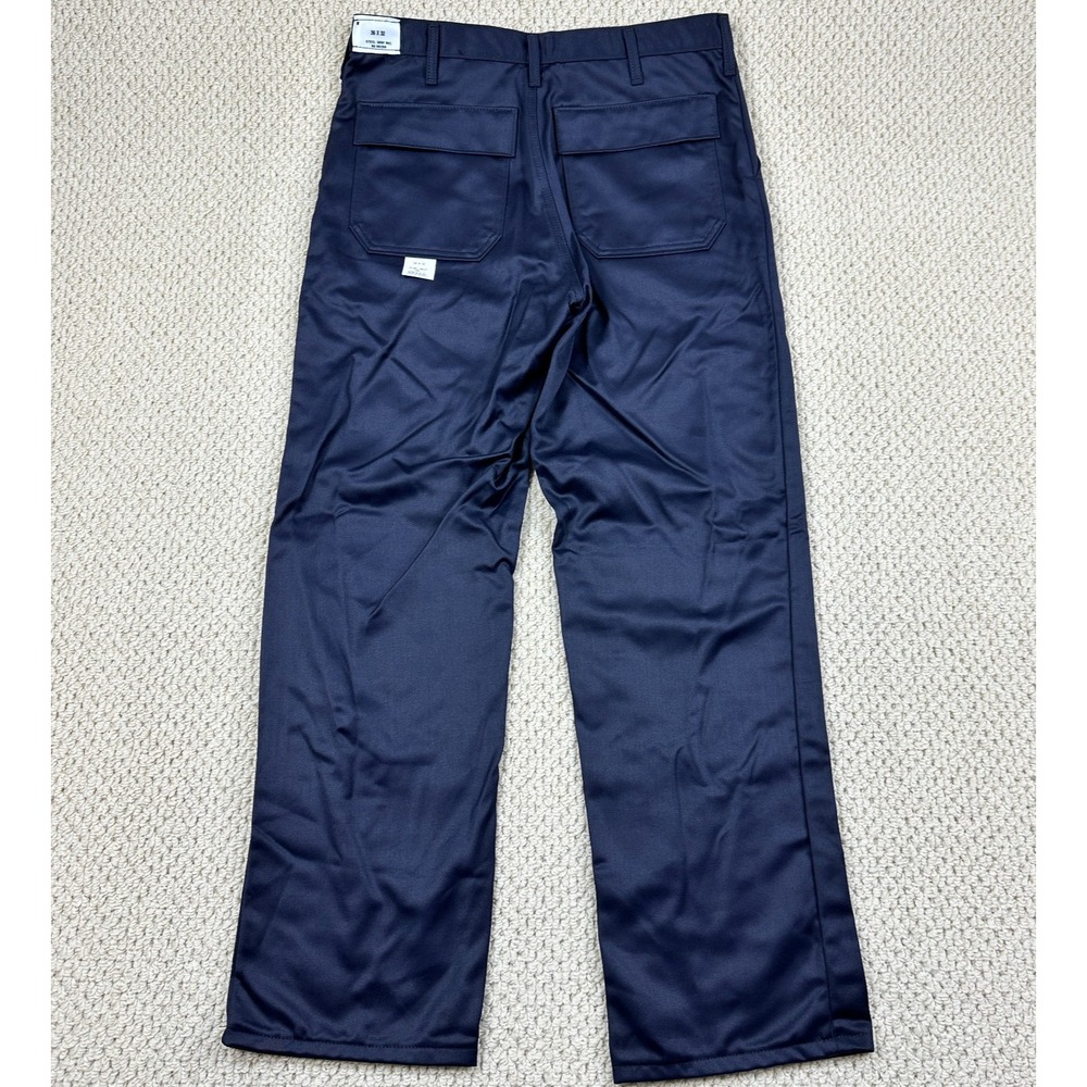 Steel Grip Inc Pants Mens 36x32 Navy Flame Resistant FR Sateen Trousers USA Made